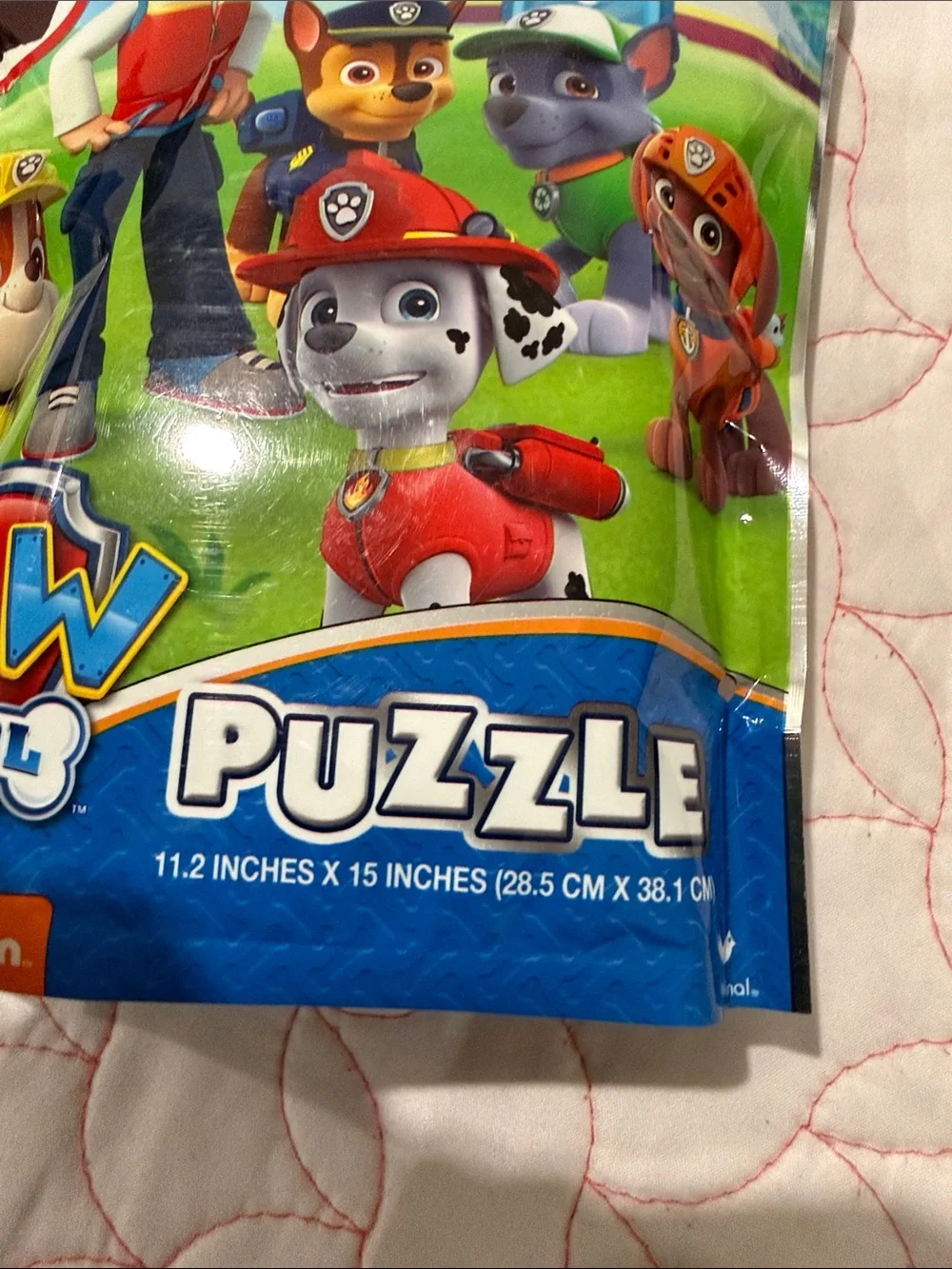 New Nickelodeon PAW Patrol Puzzle - Green/Blue/Red size 11.2”x15”(28.5cmx38.1cm)